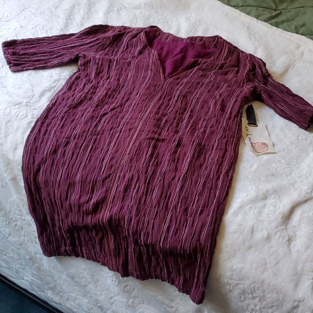 Maroon Mini 1/2 sleeve mini dress